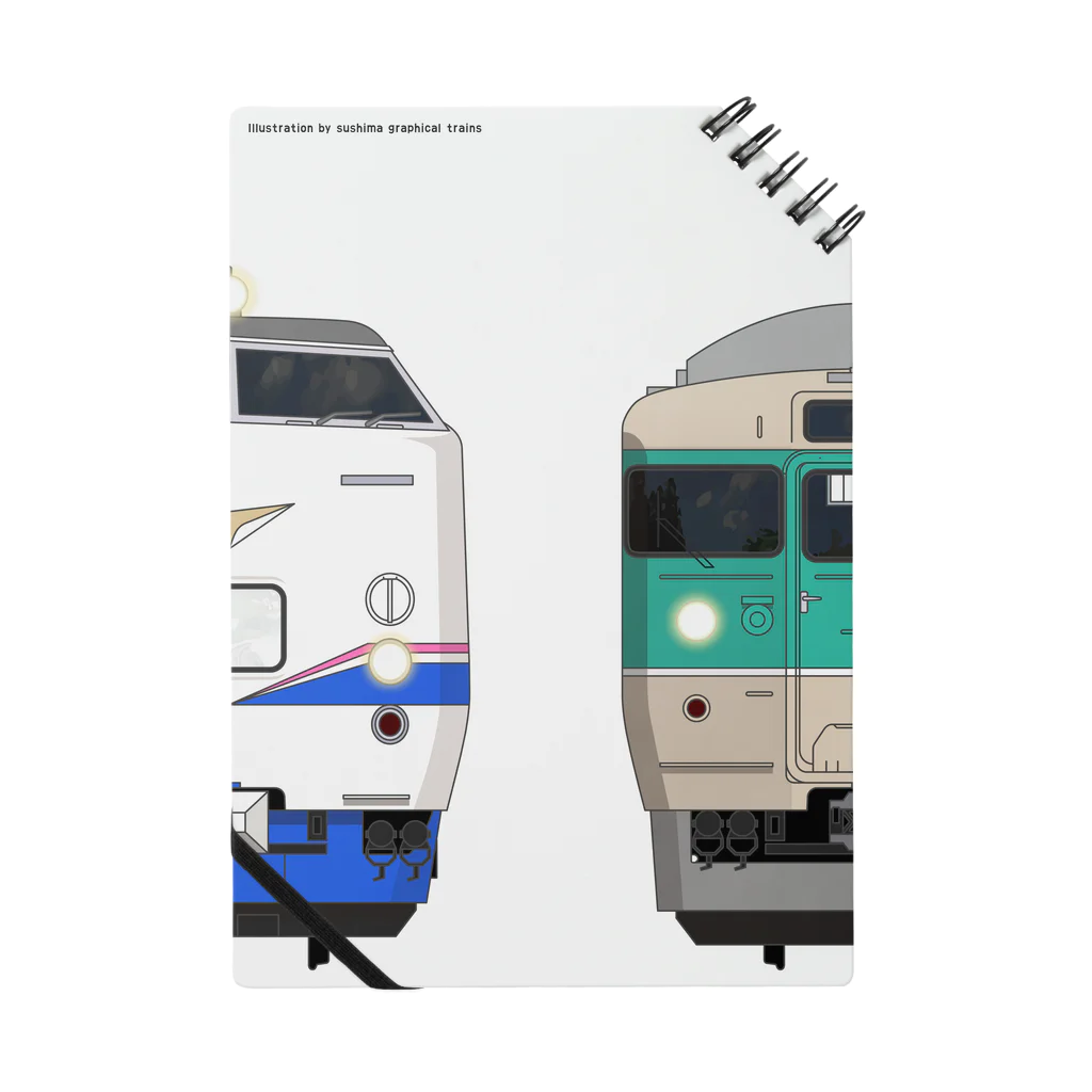 sushima_graphical_trains / SHI-DEの福井の列車No.1_485系1000番 / 113系77 Notebook