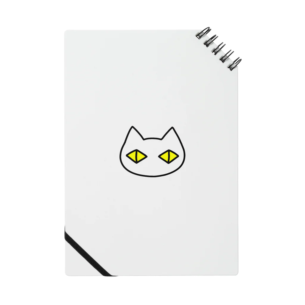 F2 Cat Design Shopの黒猫ボディーガード まもられているほう 002 Notebook