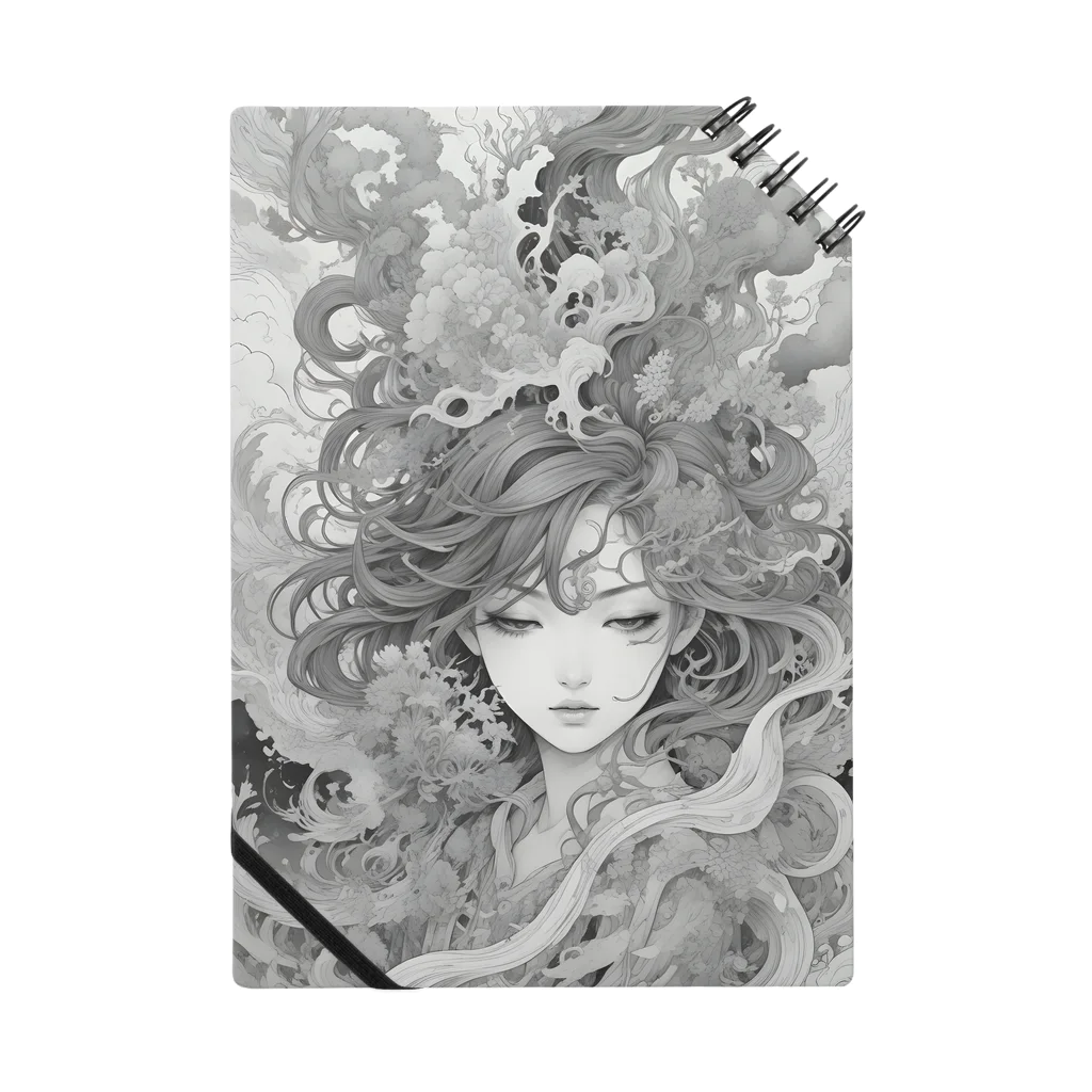 AI Fantasy Art ShopのIn the swirling world⑧ Notebook