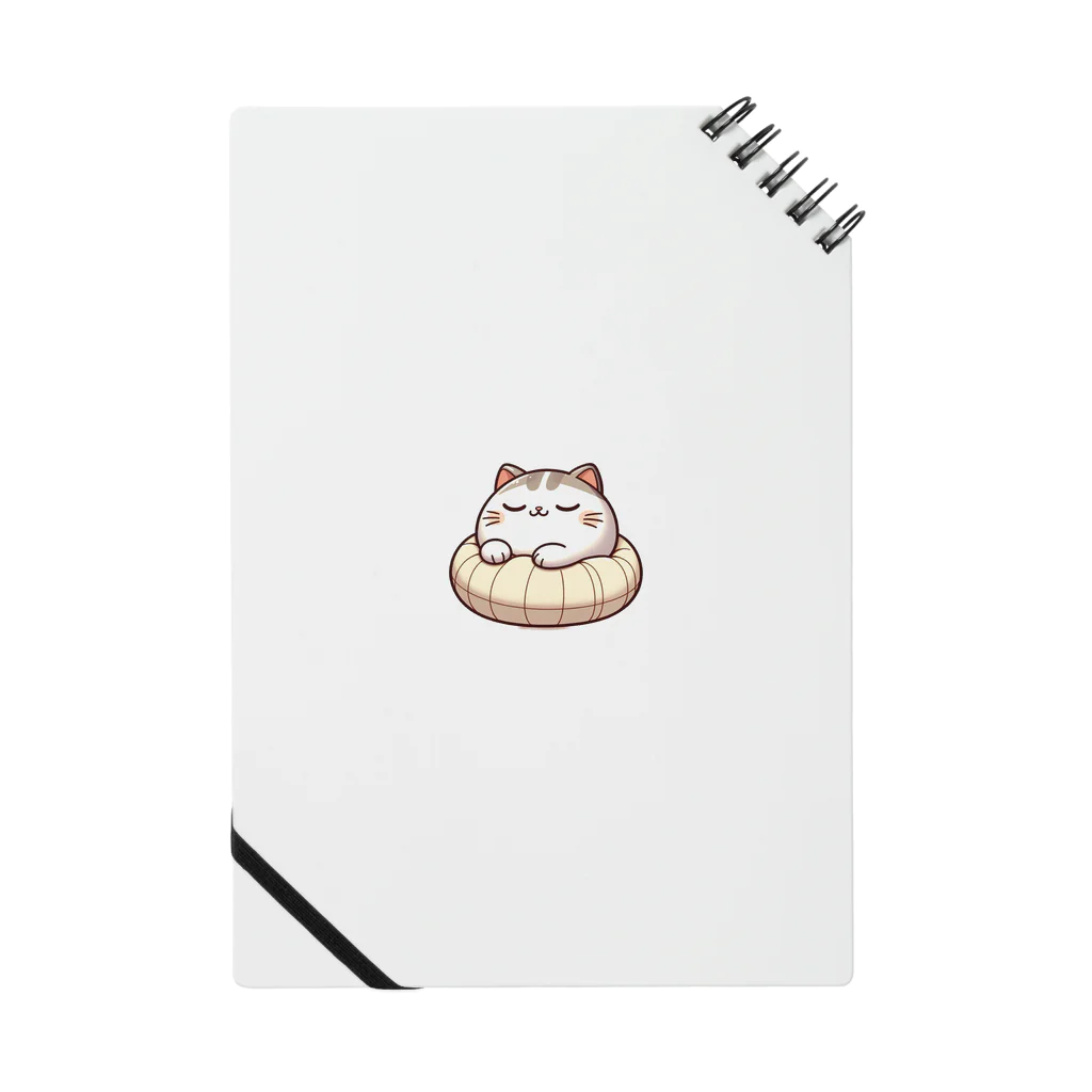 @猫グッズ製作所のかわいい猫の眠りまる Notebook