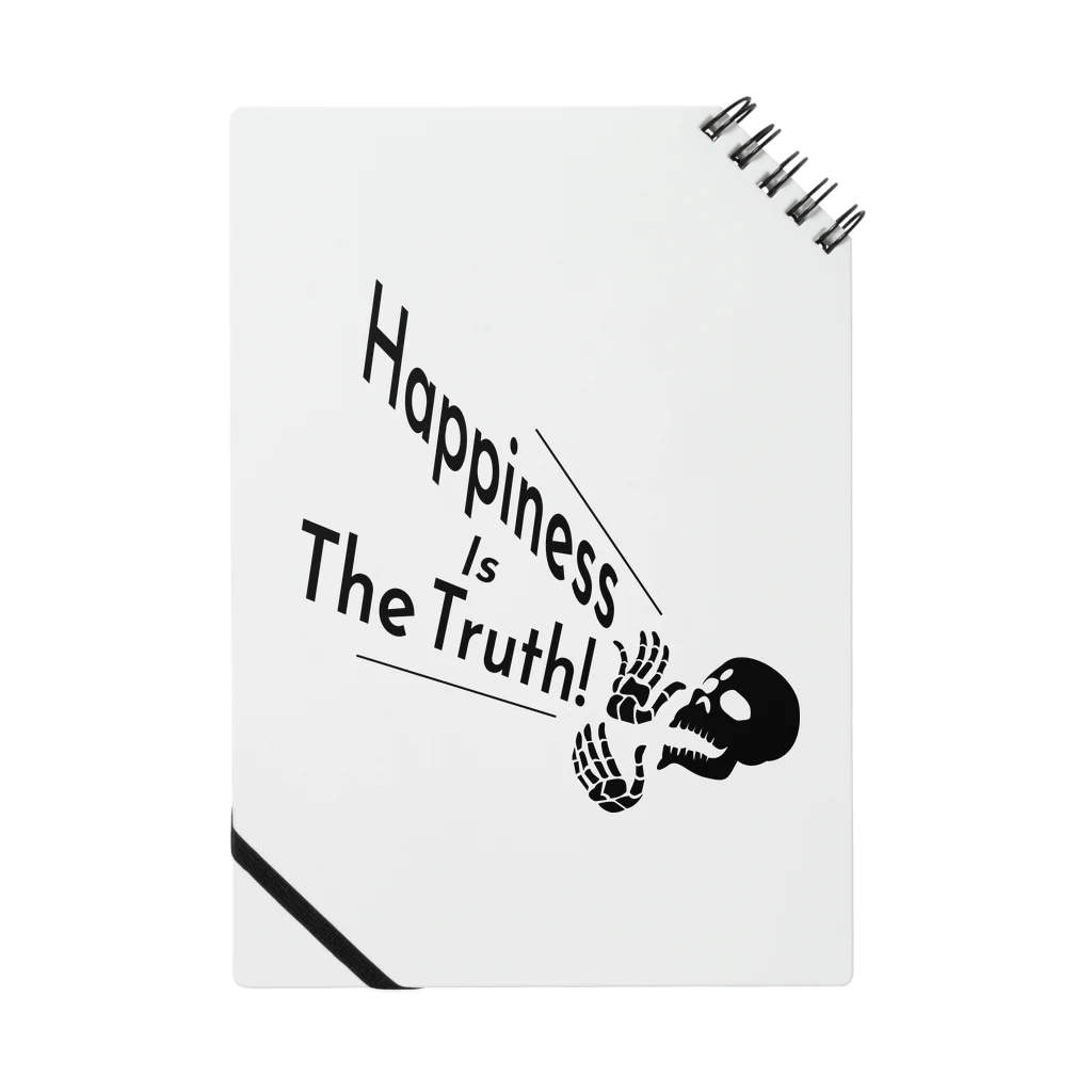 『NG （Niche・Gate）』ニッチゲート-- IN SUZURIのHappiness Is The Truth!（黒） ノート