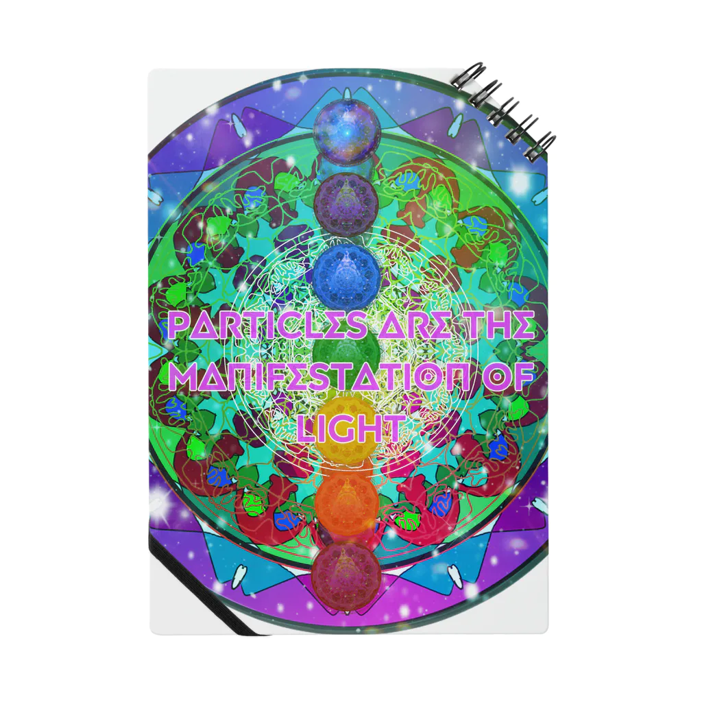 💖宇宙整体♪🌈♪こころからだチャンネル♪💖のParticles are the manifestation of light Notebook