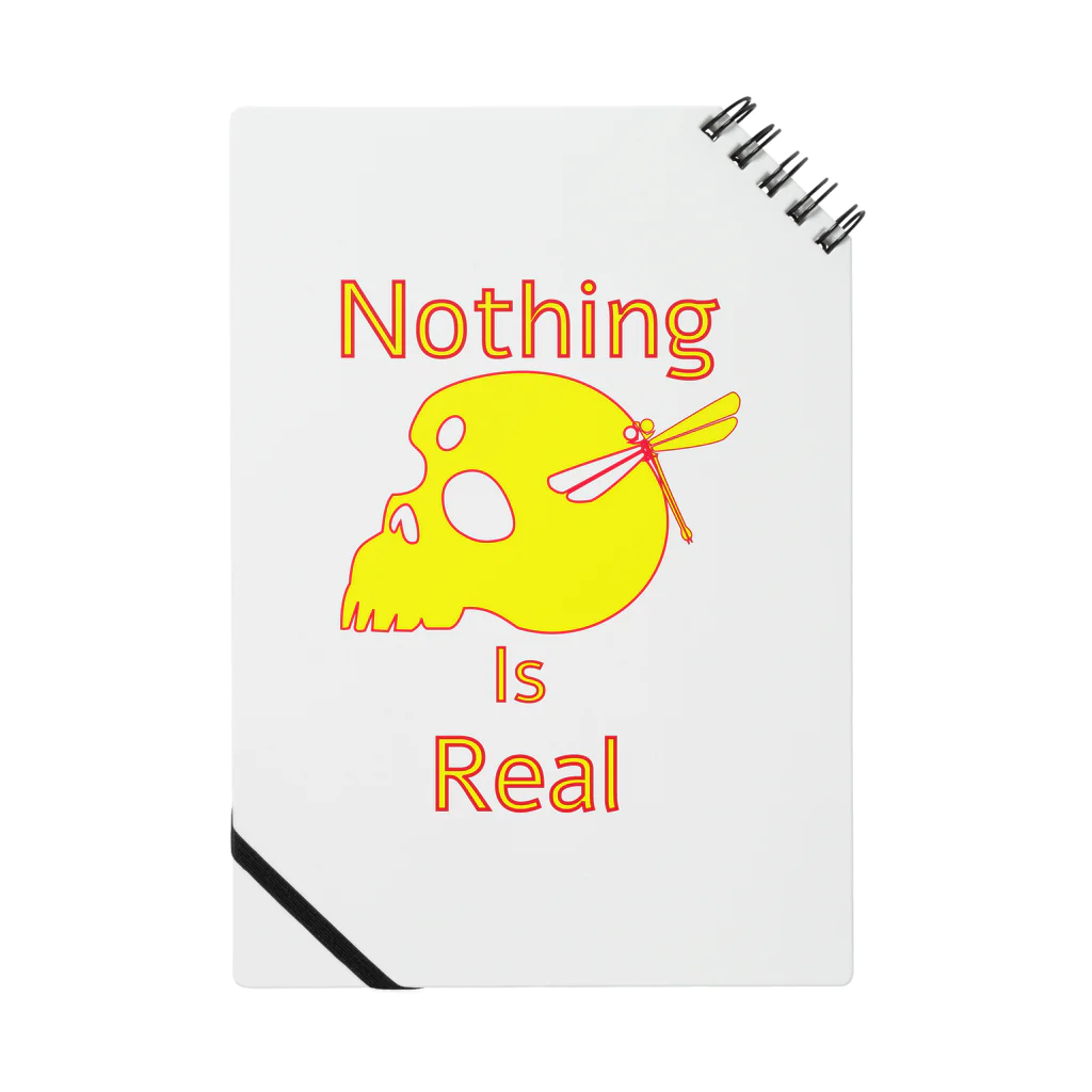 『NG （Niche・Gate）』ニッチゲート-- IN SUZURIのNothing Is Real.（黄色） Notebook