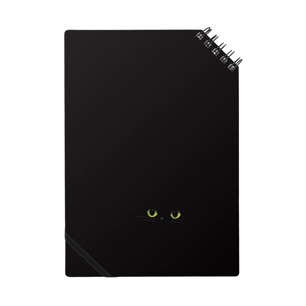 kiramekito_nekoのこちらを覗く黒猫 Notebook