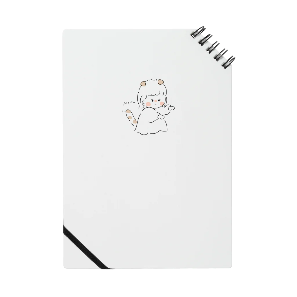 くりーむぱんのゆる絵しょっぷの垂れ耳のゆるふわおんなのこ Notebook