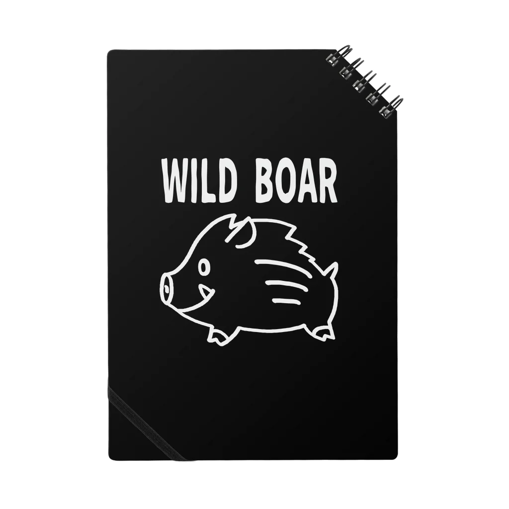 イノシシライフ INOsisiLIFEの「WILD BOAR」(白線) ノート ノート