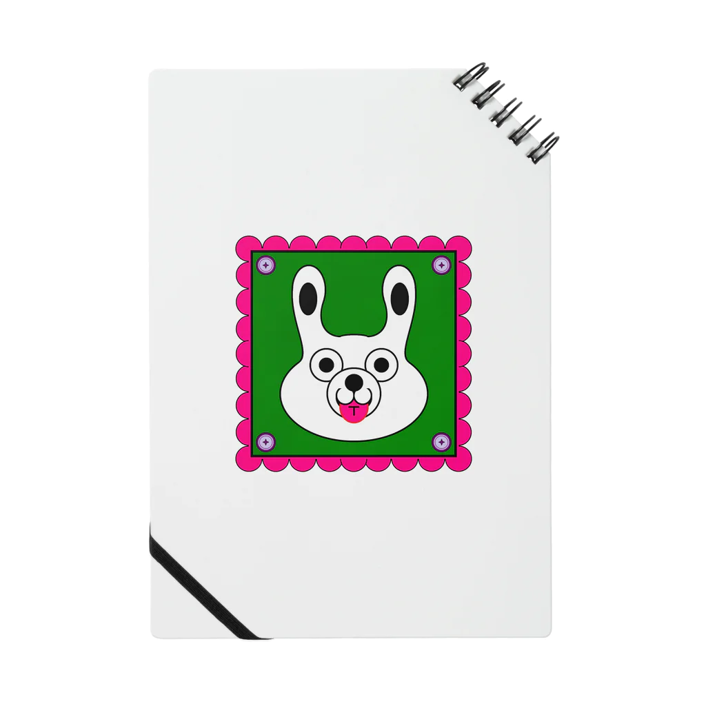 rocoのWHITE BUNNY 002 square Notebook