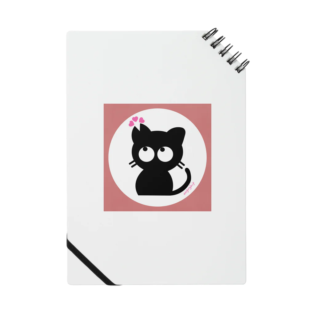 angryhipのさくら黒ねこ Notebook