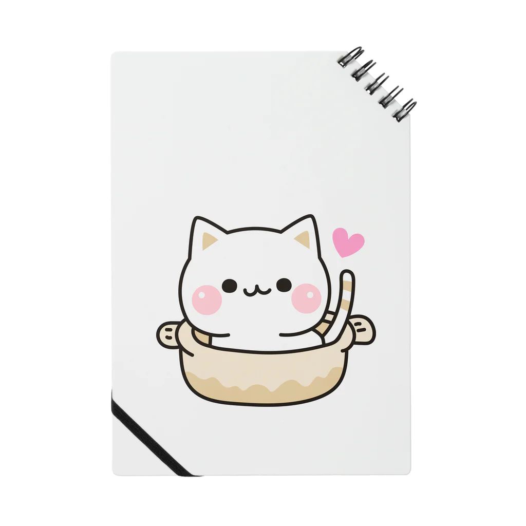 DECORの気づかいのできるネコ　ねこ鍋 Notebook