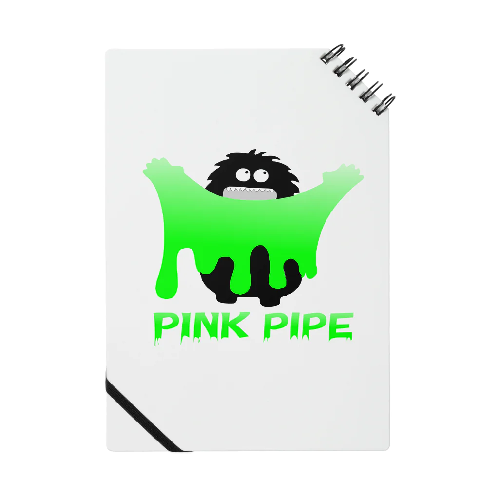 PinkPipeのPINK PIPEスライムモンスター緑 Notebook