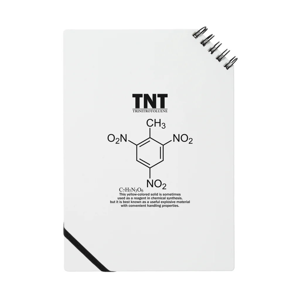 アタマスタイルのTNT(トリニトロトルエン：火薬・爆薬・爆発物)：化学：化学構造・分子式 Notebook