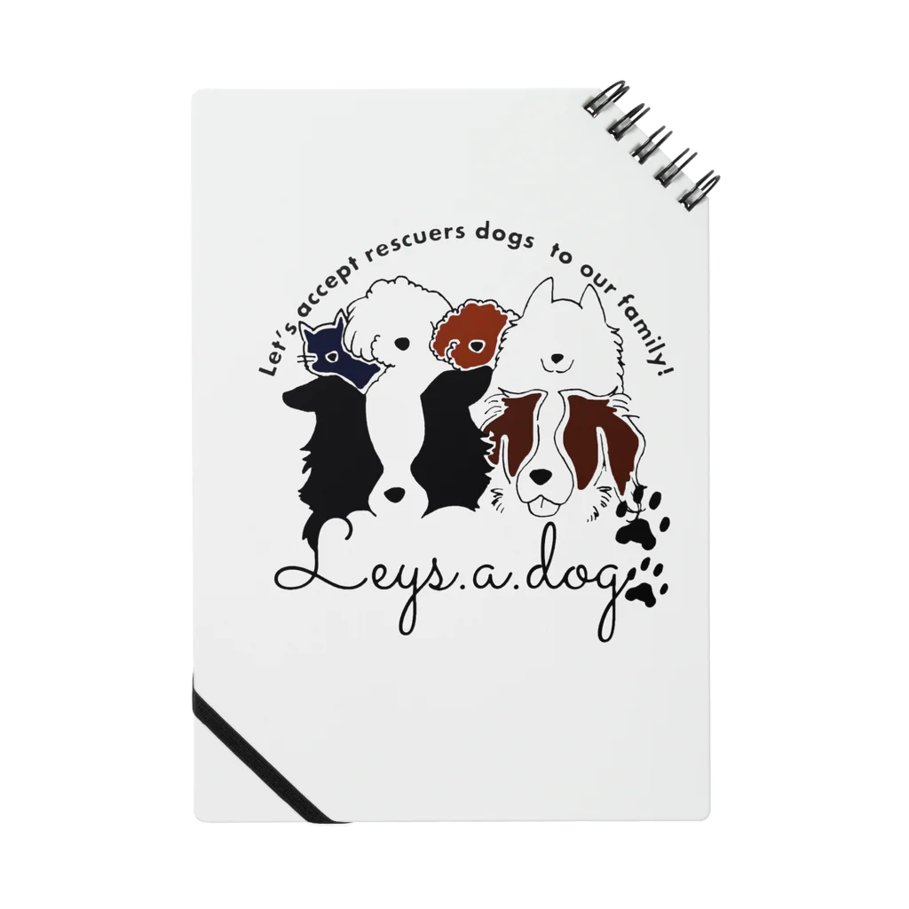 Leysadogのleys.a.dog〜チャリティーグッズ〜 Notebook
