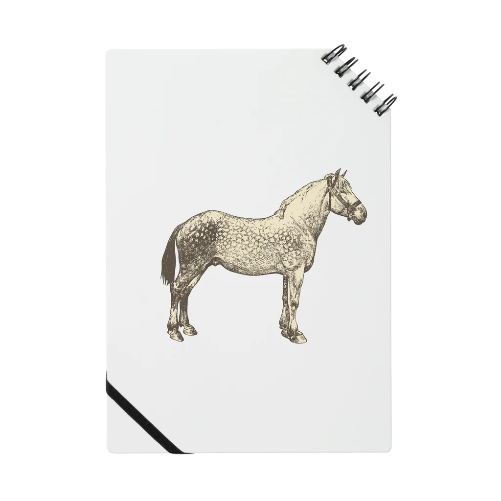 シュールな動物たちのパカッパカッ、お馬さん Notebook