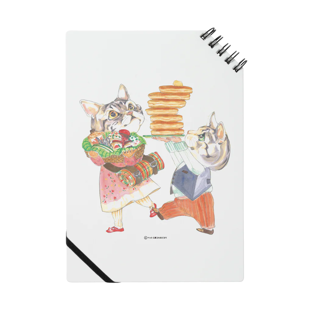 コハルビヨリ/イラスト・似顔絵の子猫とピクニック ノート