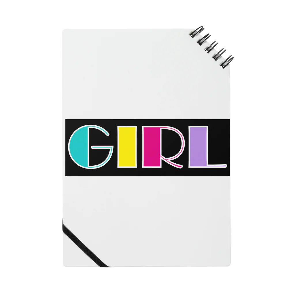 Ushi-Haruのレトロカラフル　GIRL Notebook