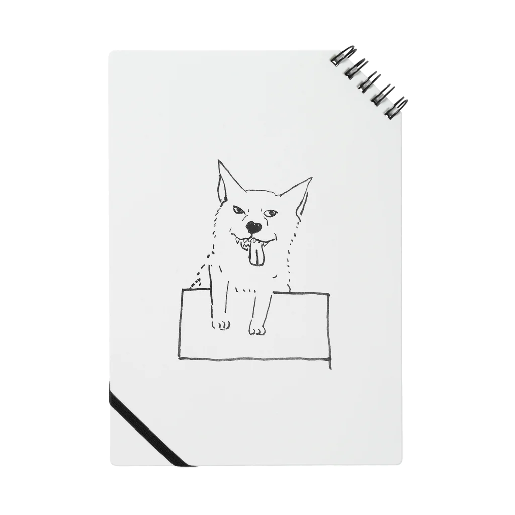 ambervacancesの舌を出してエサをねだりながらも自分のほうが遥かに格上であると理解している強い意志を持った犬 Notebook