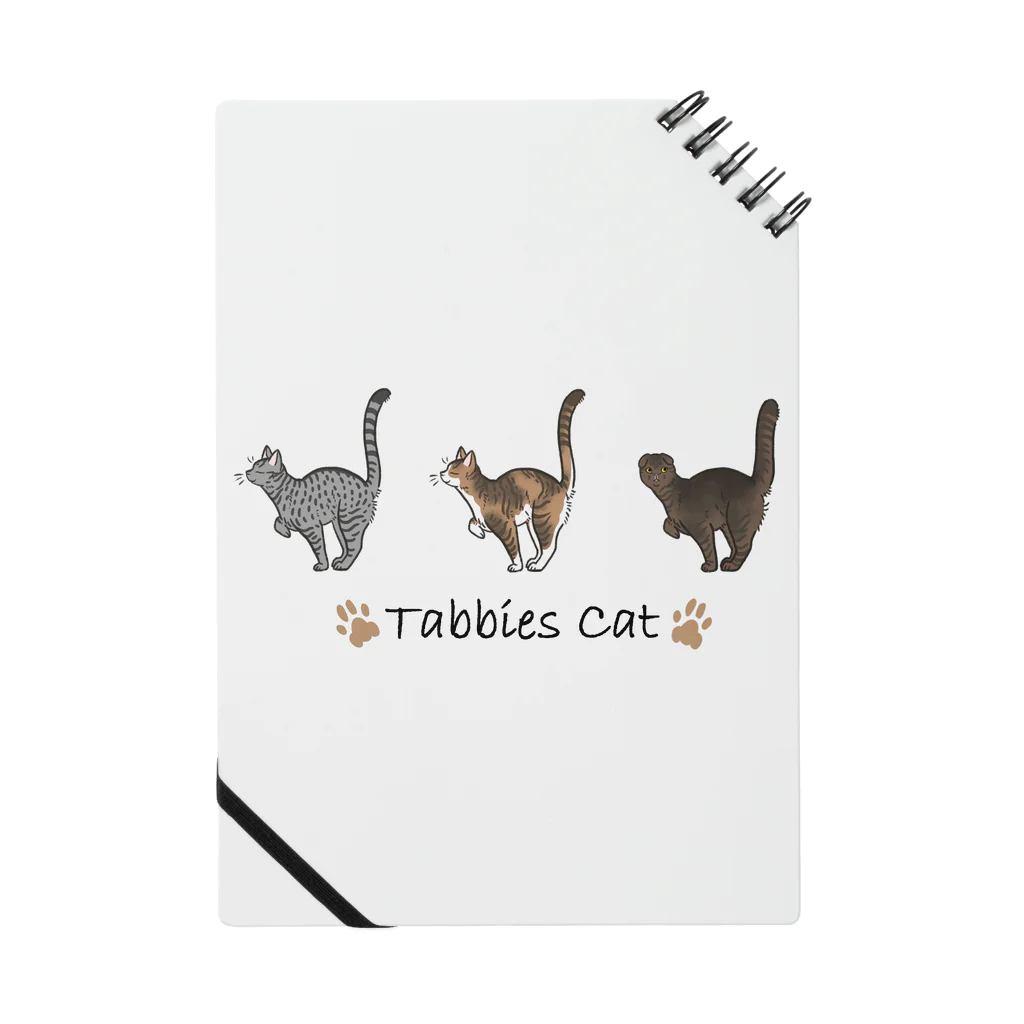 豆つぶのTabbies Cat（タビー系） ノート