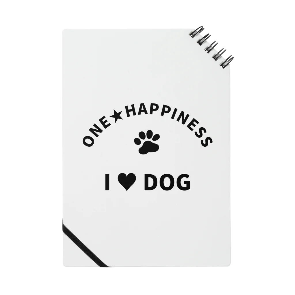 onehappinessのI LOVE DOG　ONEHAPPINESS Notebook