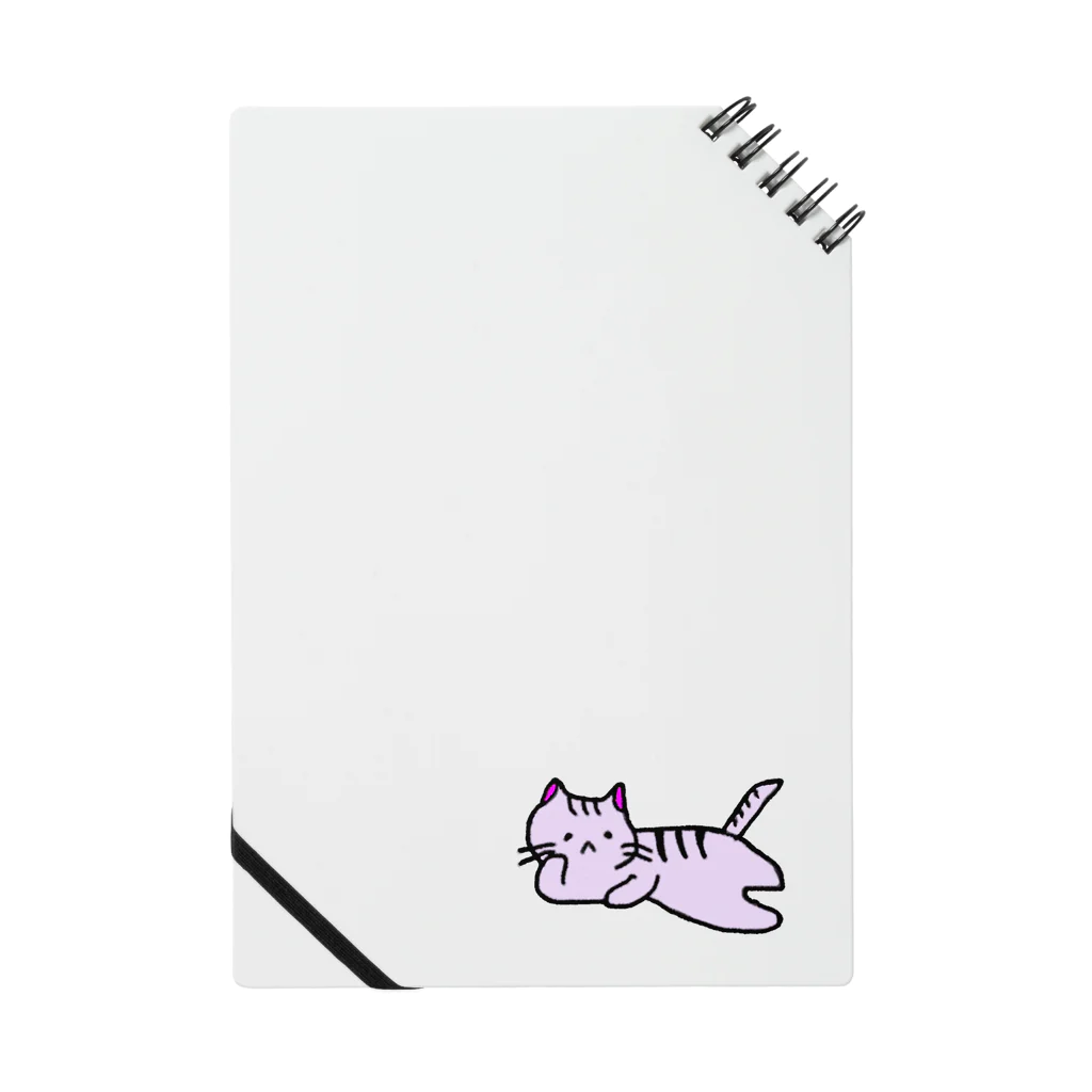 おもち屋さんのごろごろねこ（紫） Notebook