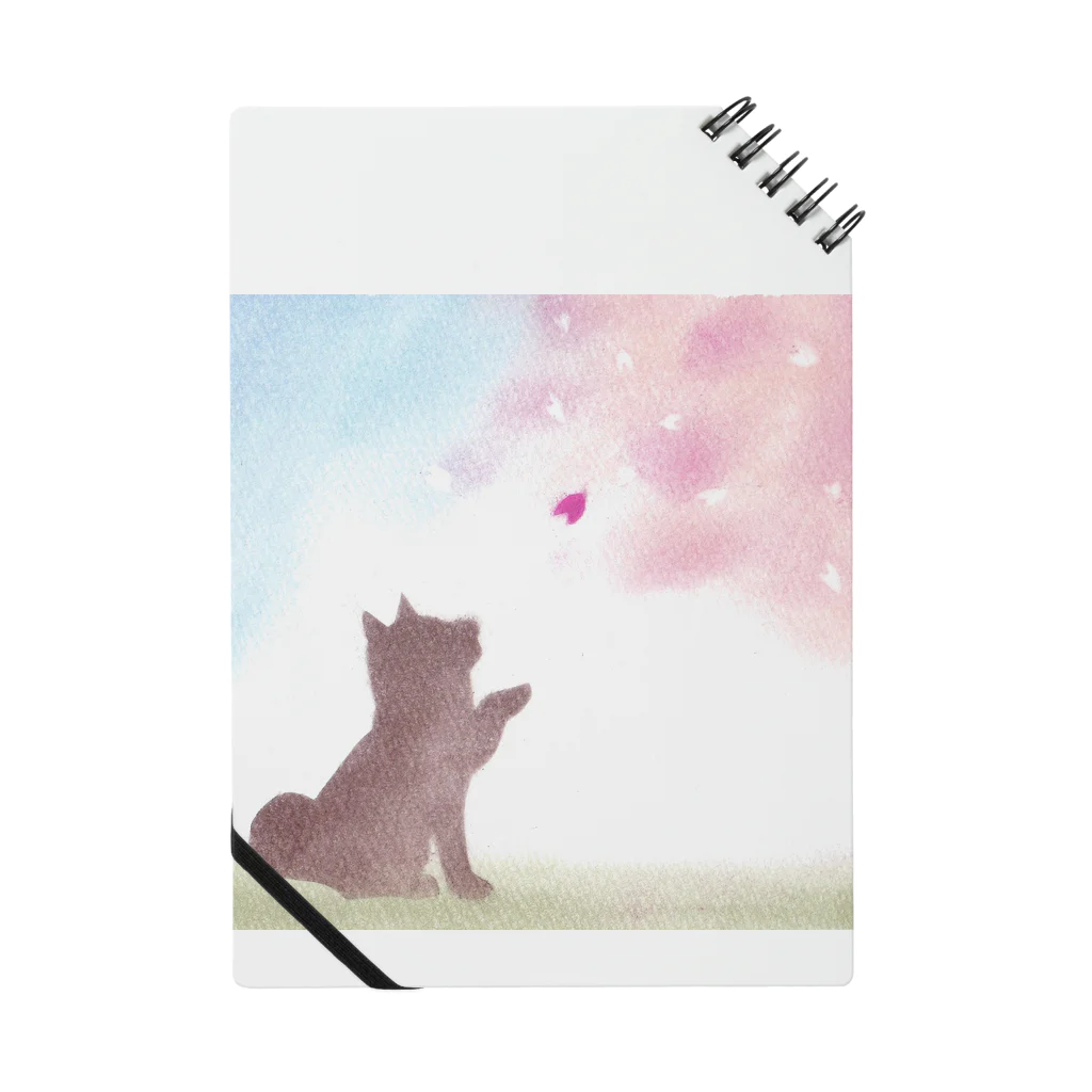 caprice-yk-sunの柴犬と桜 Notebook