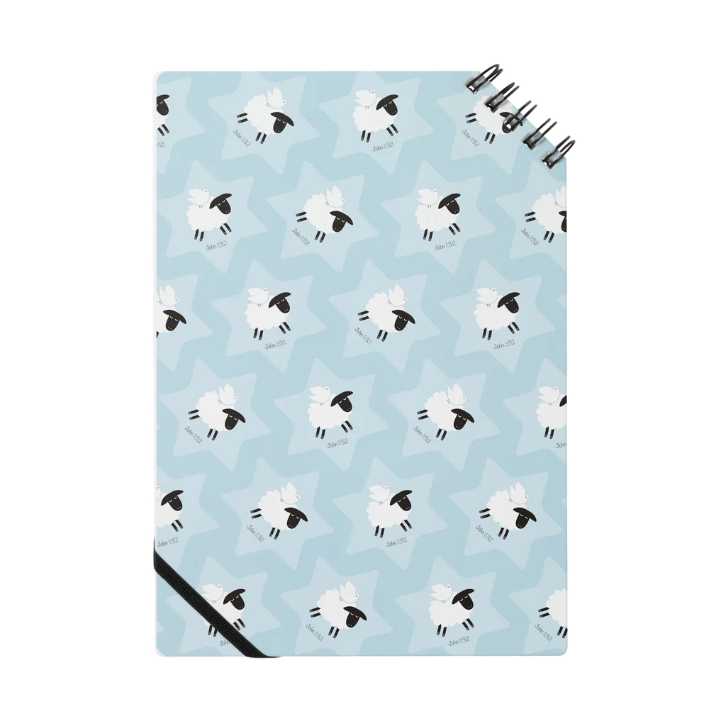 一羽のすずめのDove on the Sheep"Note" [blue] Notebook