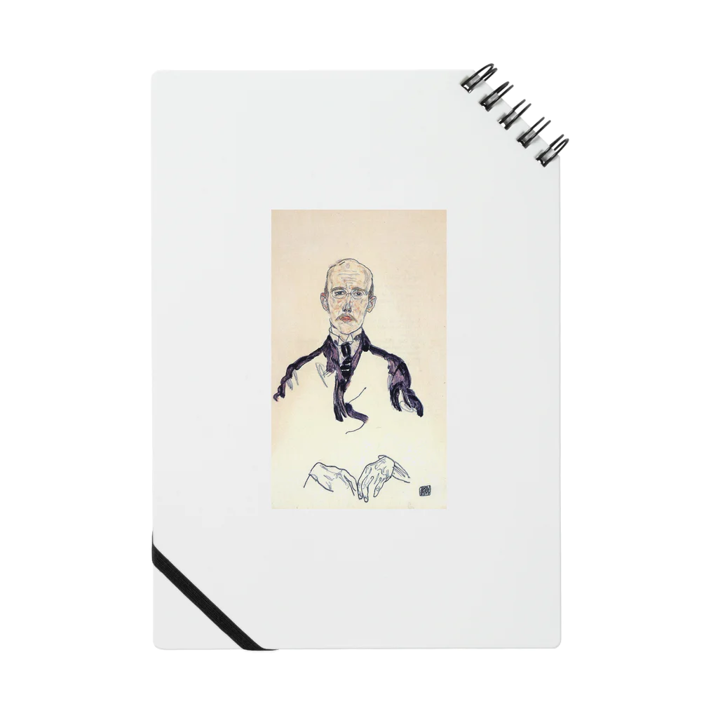 Art Baseのエゴン・シーレ / 1917 / Portrait of Karl Maylander / Egon Schiele Notebook