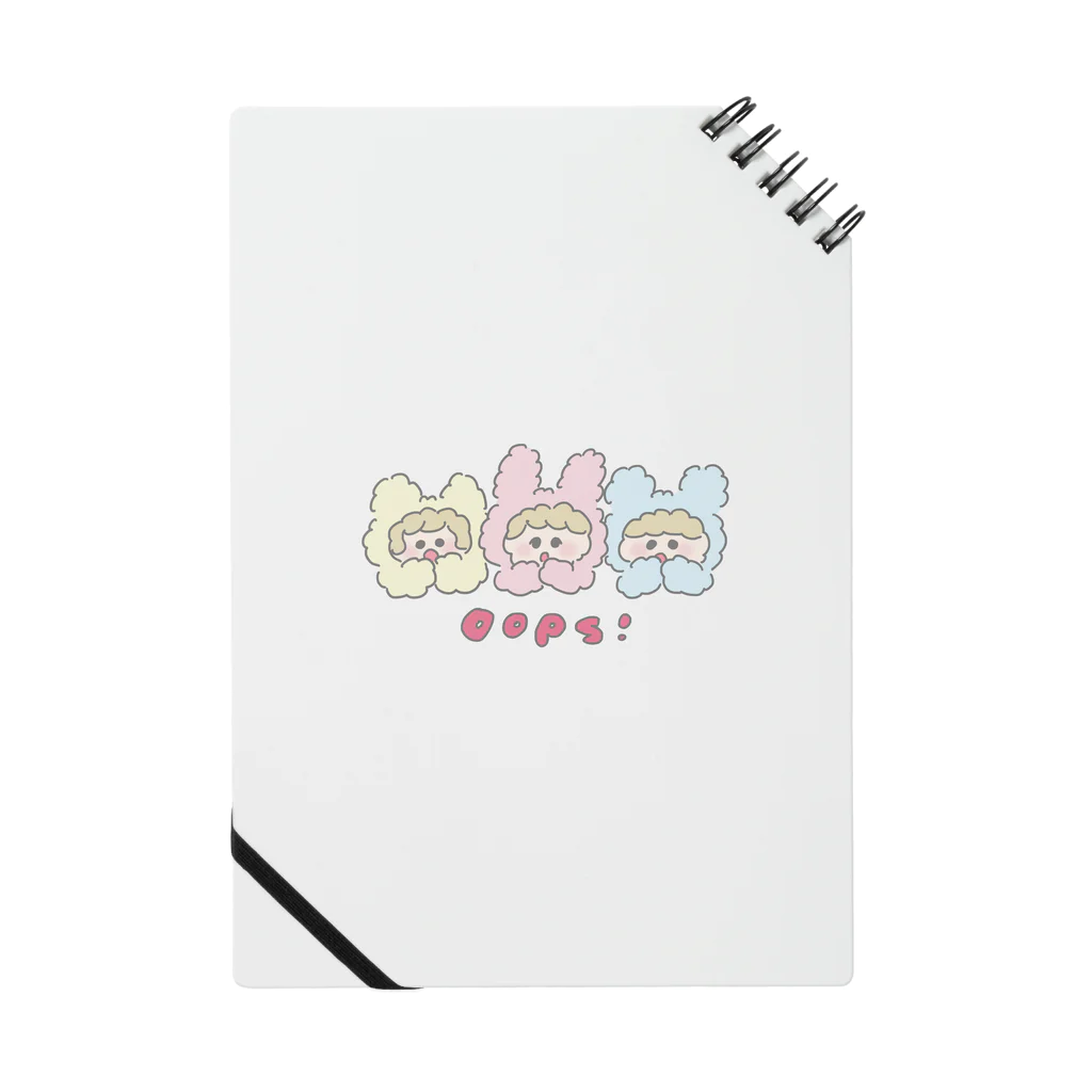 HOSHINOMAAのCotton Animals! Oops! Notebook