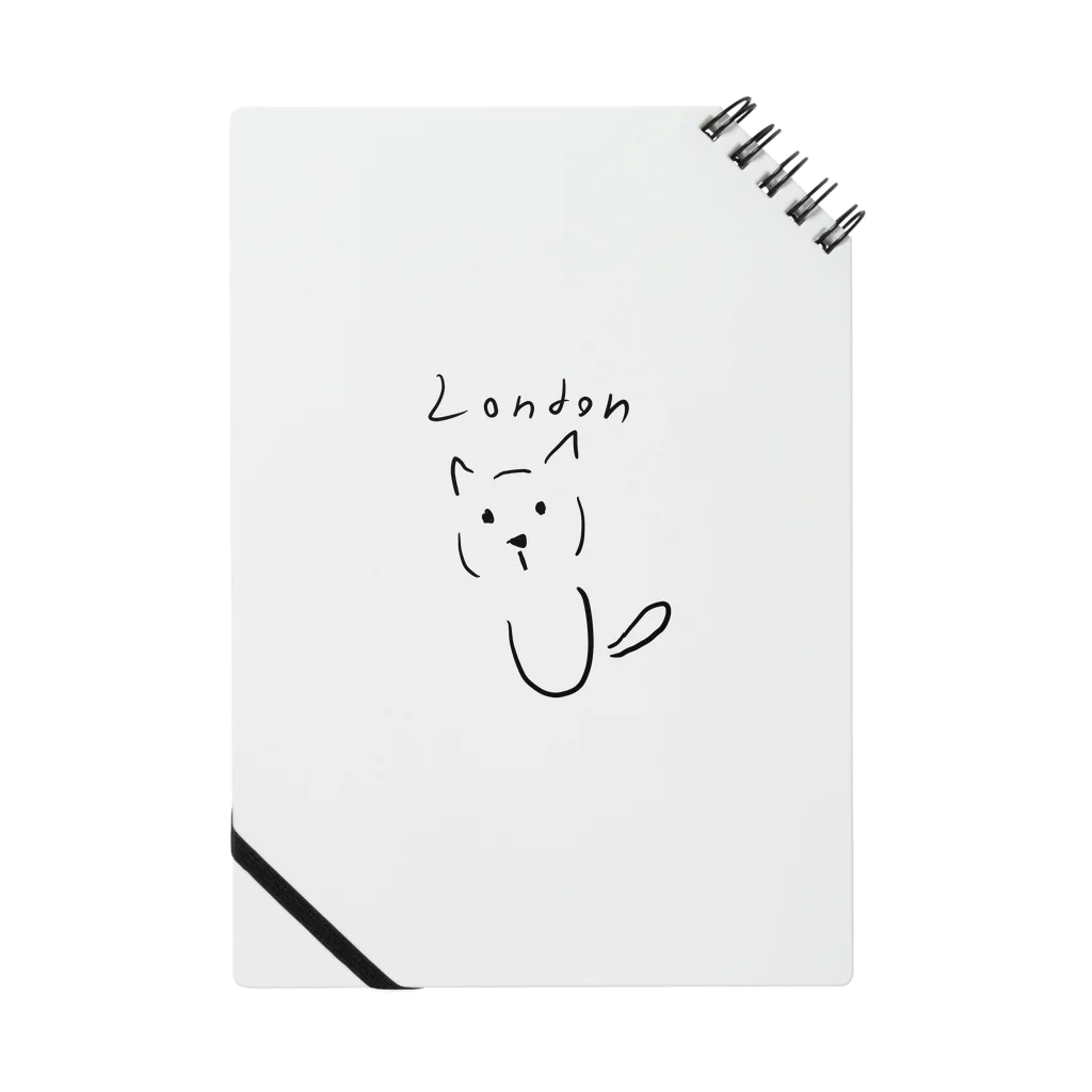 Maison PommeのLondon Cat - maison pomme Notebook