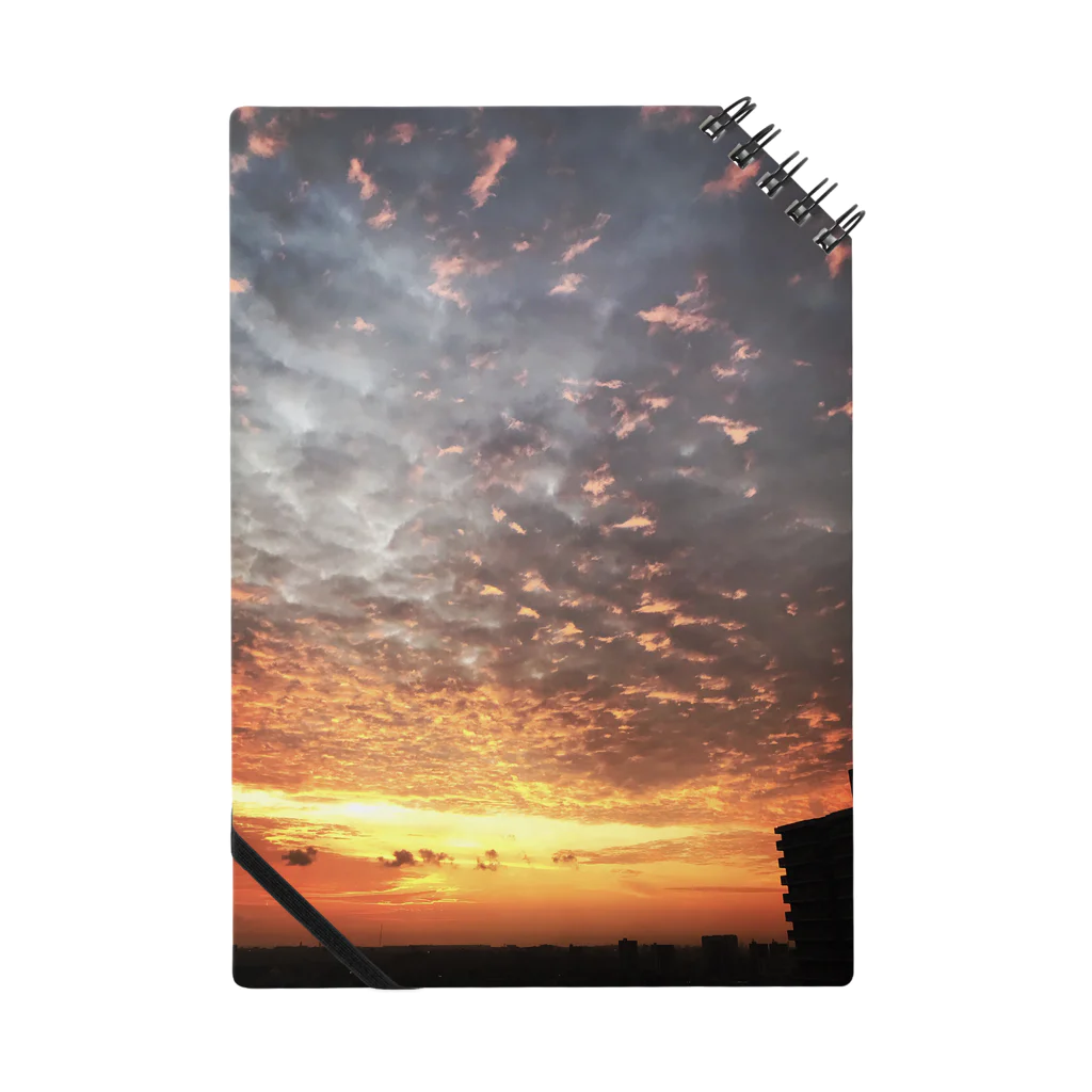 ANGOのサンライズ、サンセット、朝焼け、夕焼け Notebook