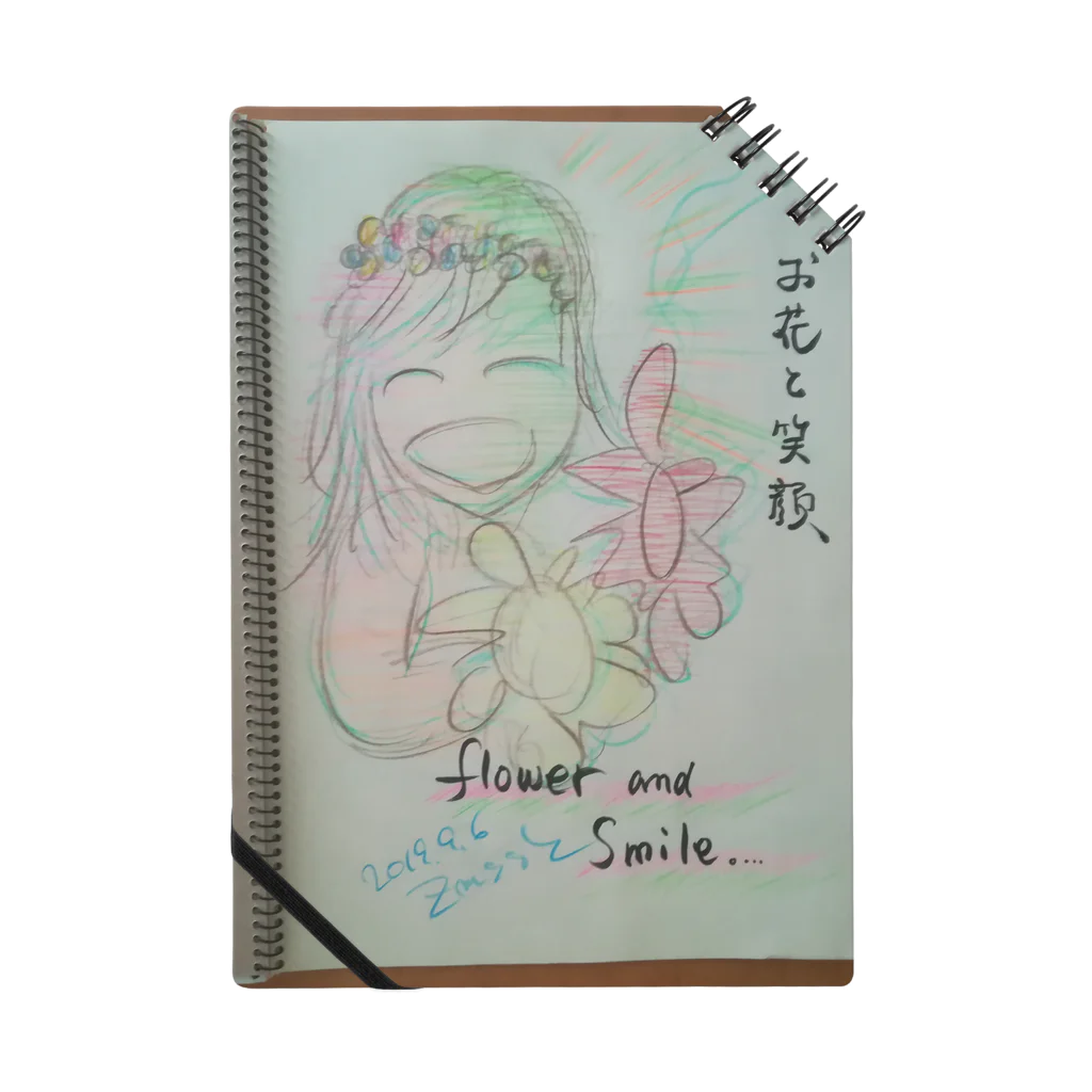 zshopのお花と笑顔のパワー Notebook