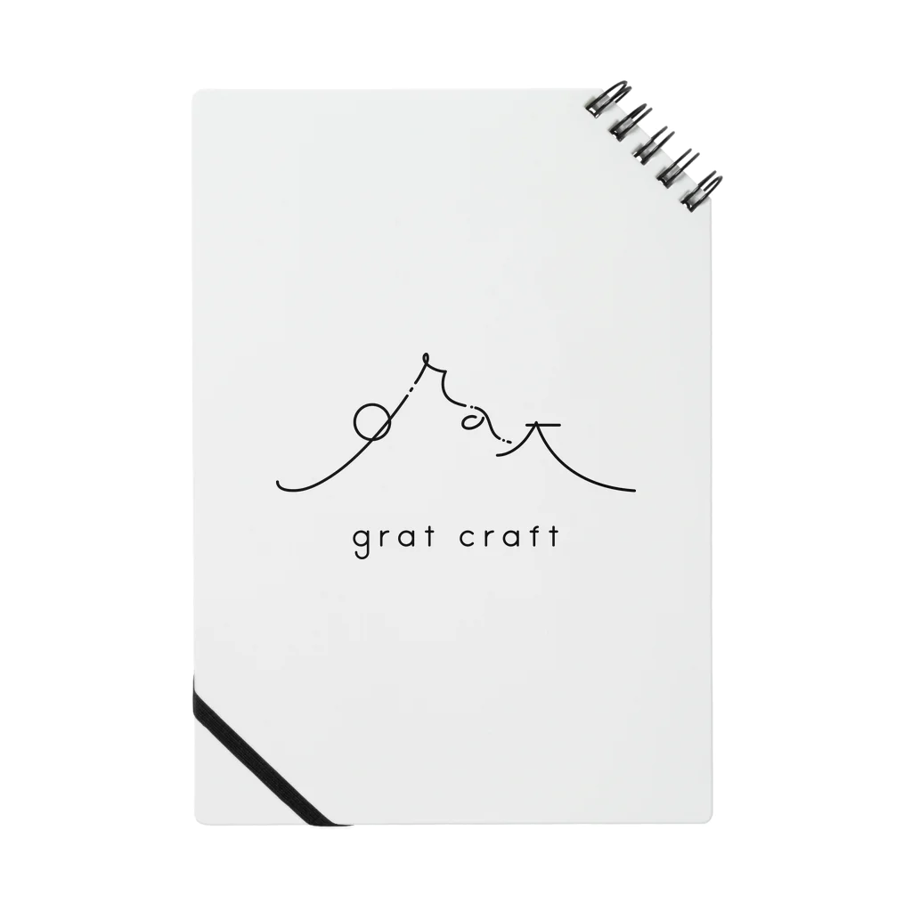 grat craftのGratcraft Logo BLK Notebook