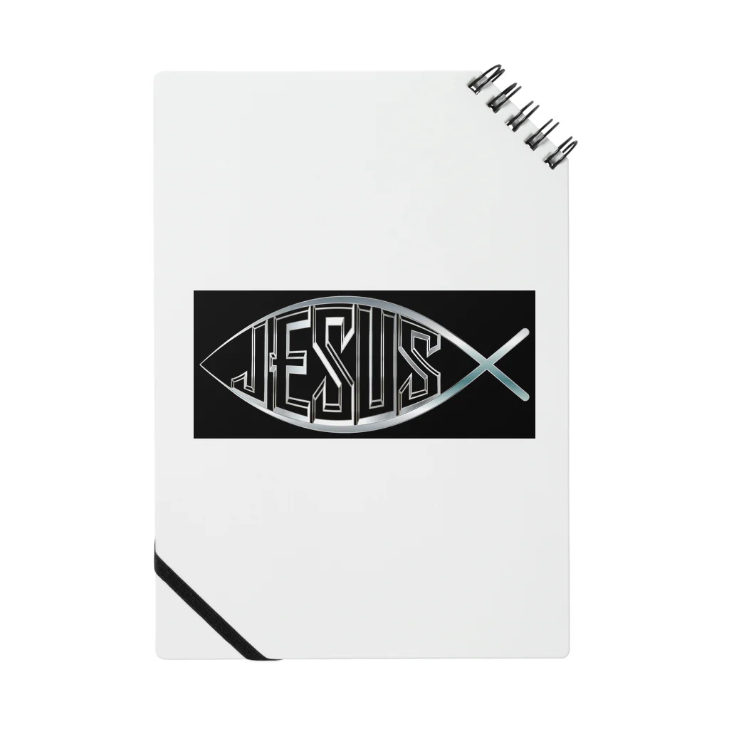 live4rhymeのJesus(black) Notebook