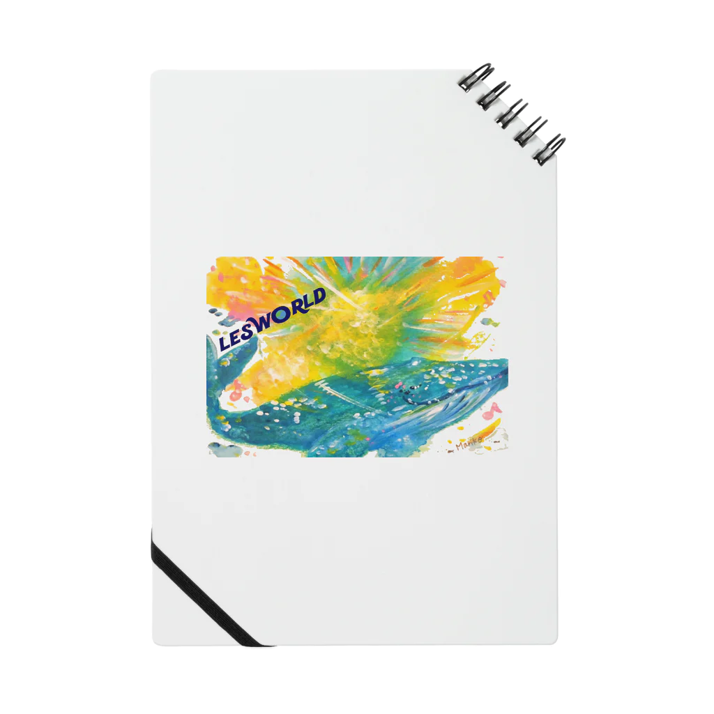 LES WORLD OFFICIAL GOODSの"夢を運ぶクジラ" - LES WORLD 1year anniversary OFFICIAL GOODS by まりこ Notebook