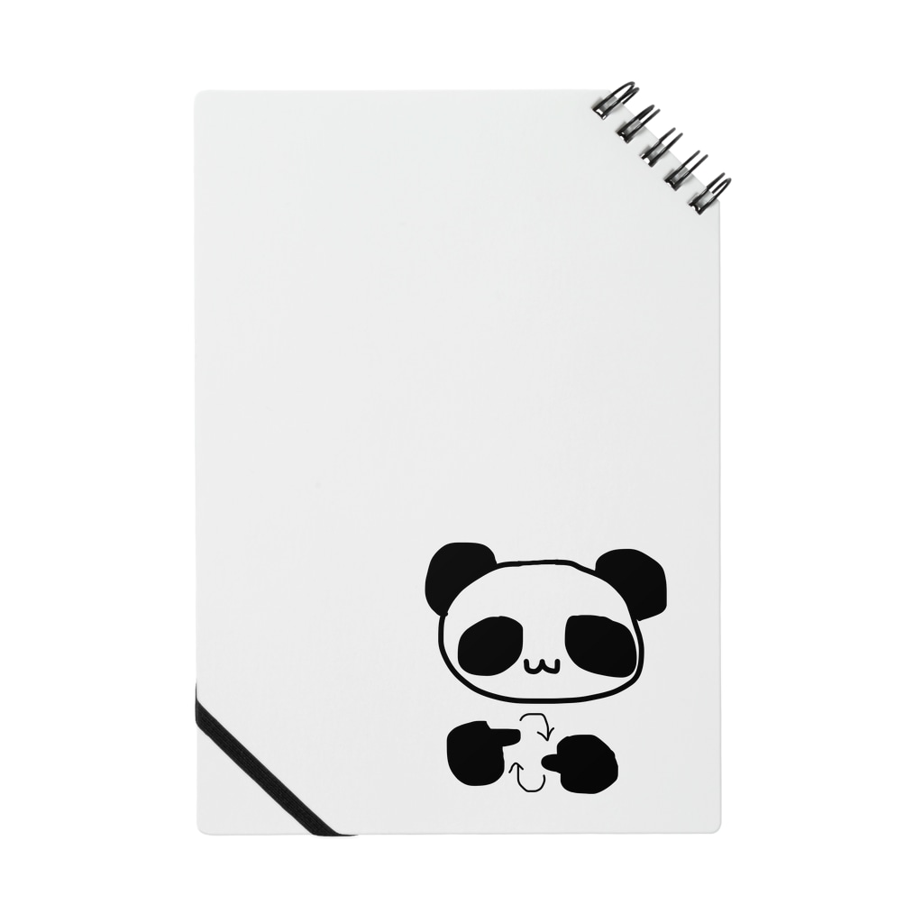 248-nijiya-の手話で「手話」を表現するパンダ Notebook