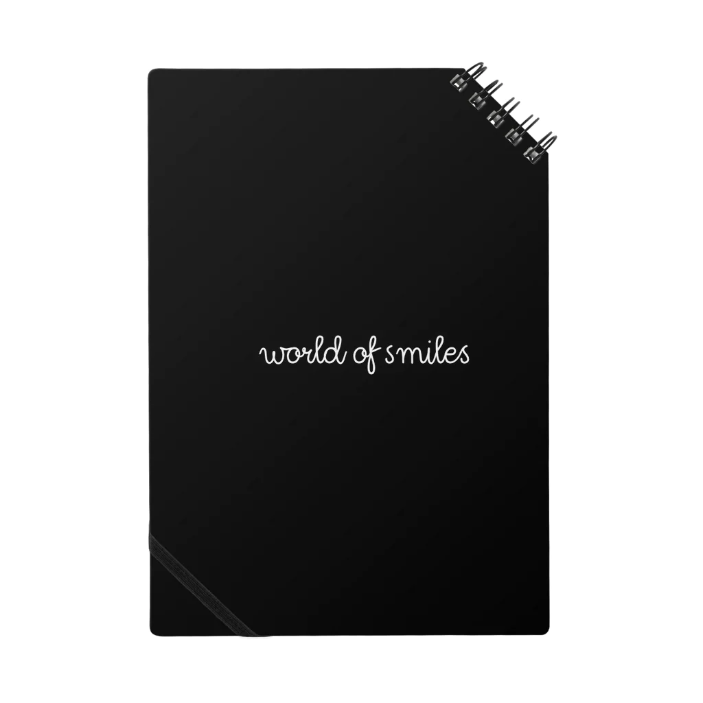 WorldofsmilesのWorld of smiles 白文字ノート ノート