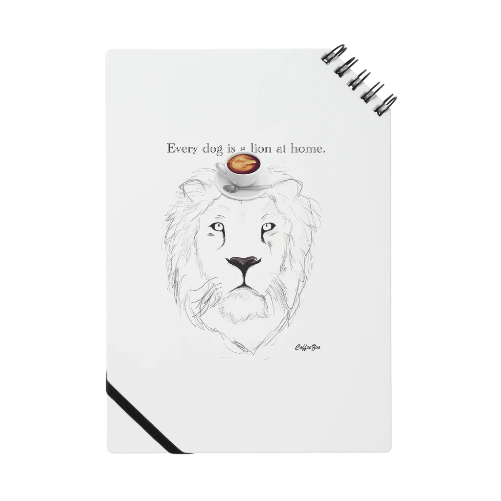 マイペースカフェのcaffe Zoo Lion Notebook