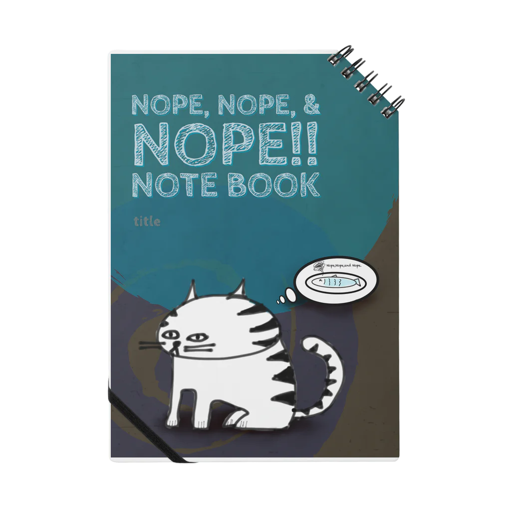 N,N,&nのN,N,&n まじめぬこ モダンブルー Notebook