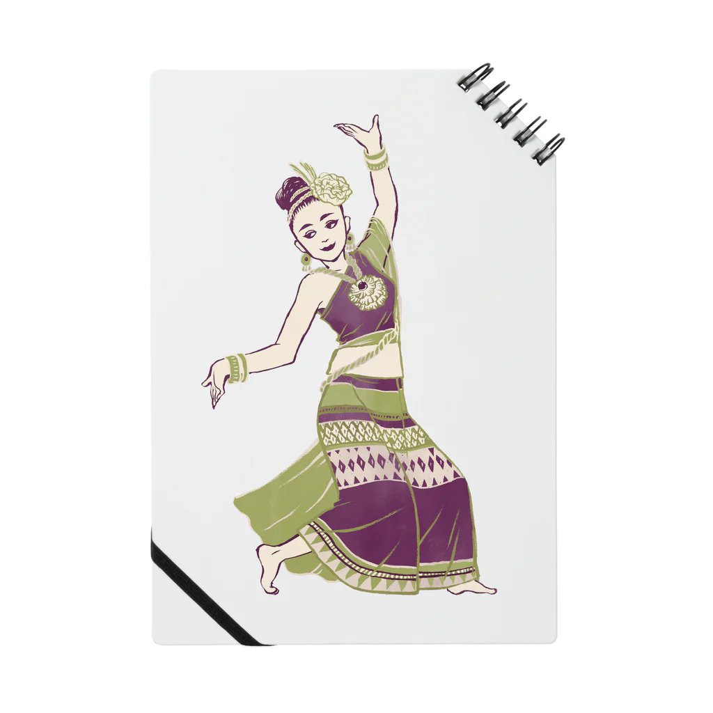 IZANAMI by Akane Yabushitaの【タイの人々】伝統舞踊のダンサー Notebook