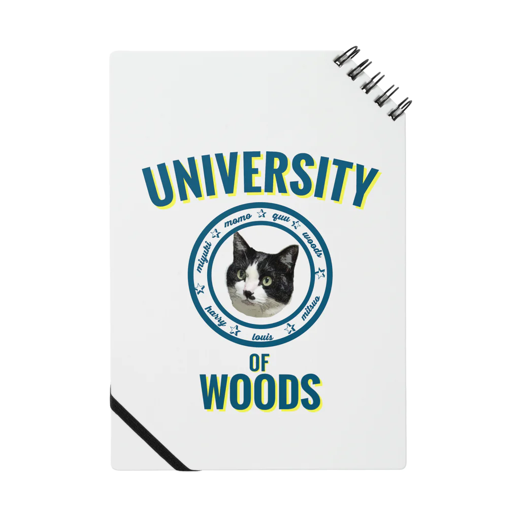 おだちゃんと7匹の猫たちのWOODS UNIVERSITY Notebook