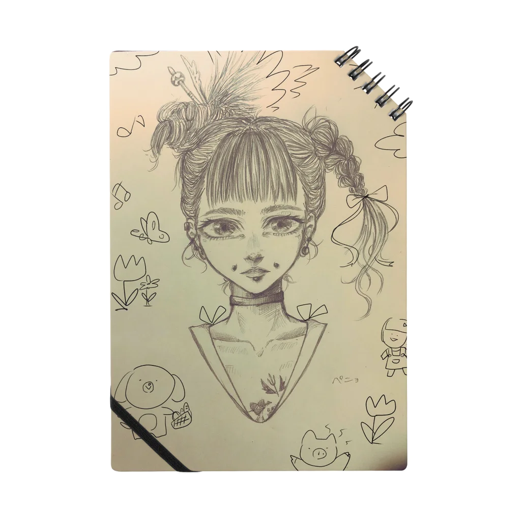 ペニョだよの女の落書き ノート