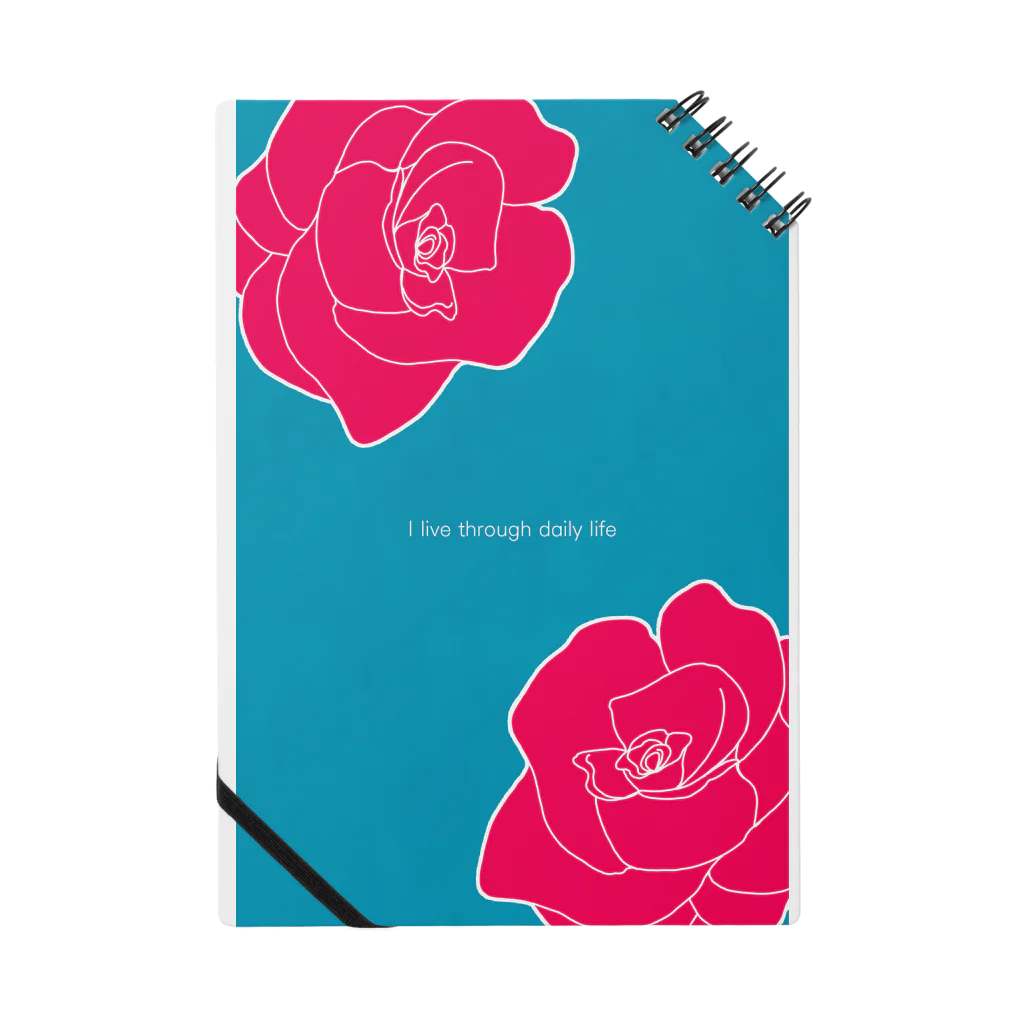 あきのI live through daily life（バラ） Notebook