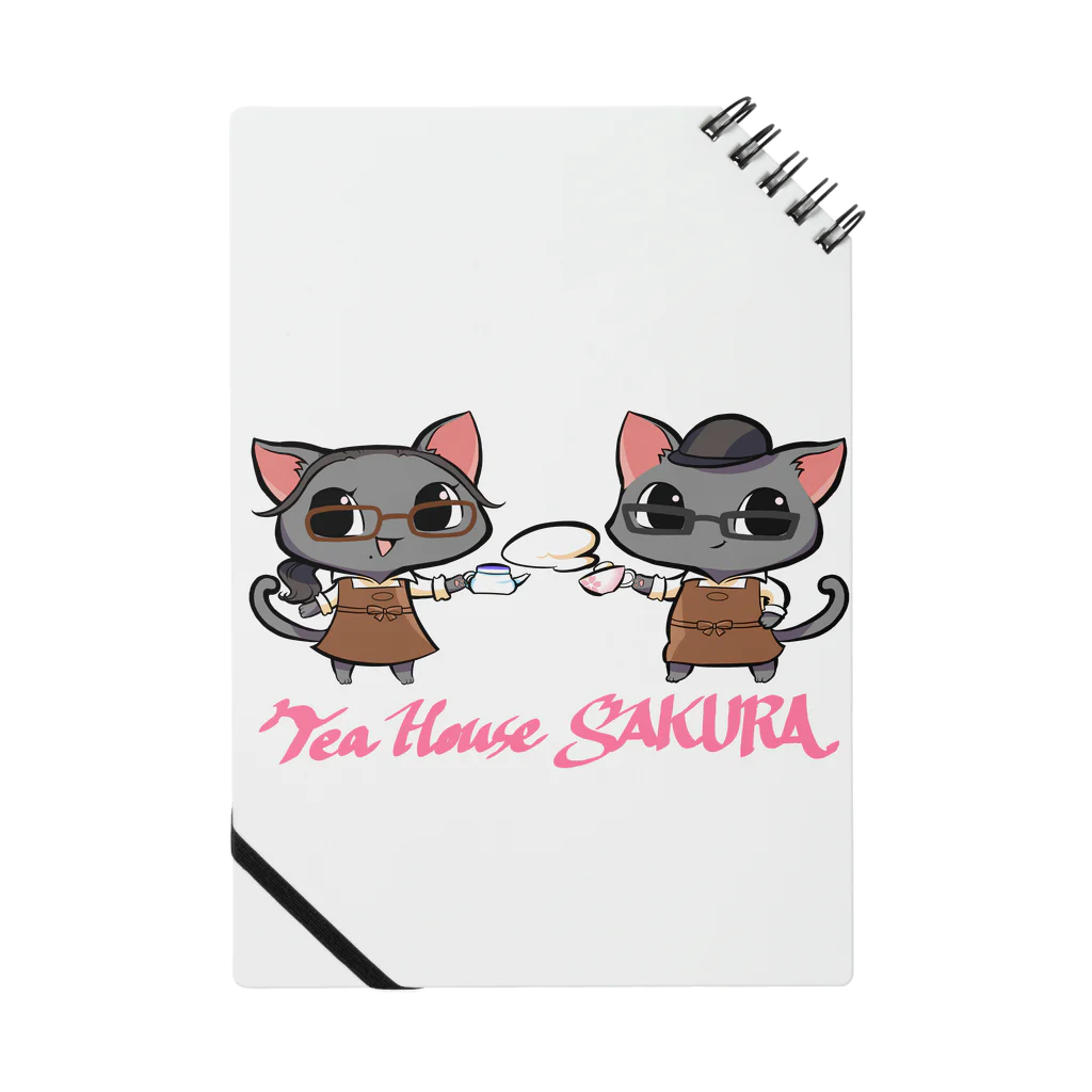 TeaHouse SAKURAのネコの紅茶屋さん Notebook