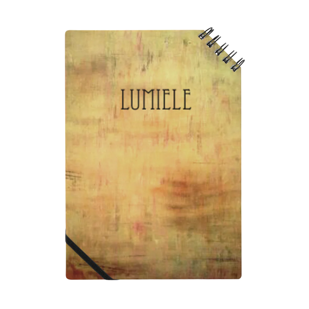 lumieleの麻布風ケース ノート