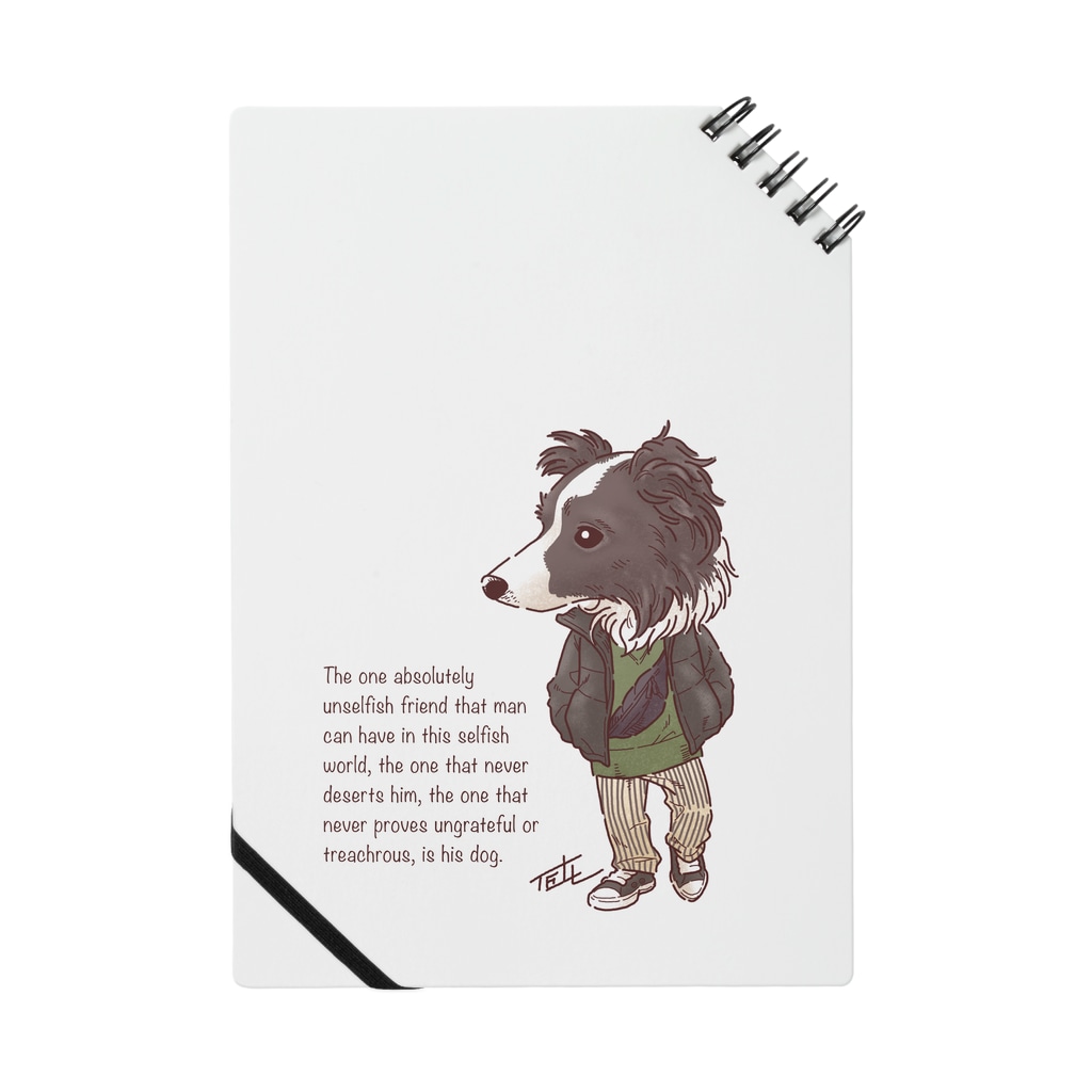 おしゃれボーダー 愛犬描処 プルーデンス Prudence のノート通販 Suzuri スズリ