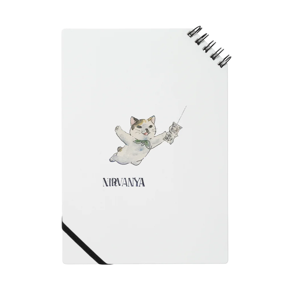 café Mo.freeのNIRVANYA 背景なし Notebook