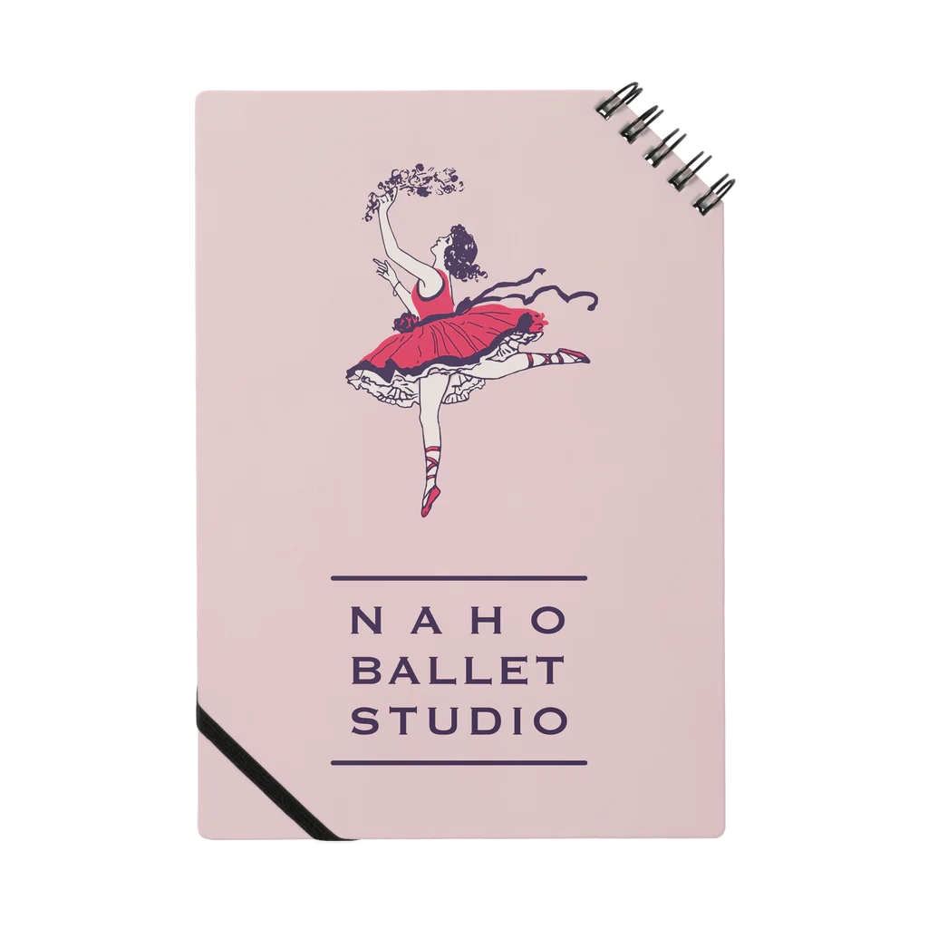 NAHO BALLET STUDIOの夢見るバレリーナ_ロゴ Notebook
