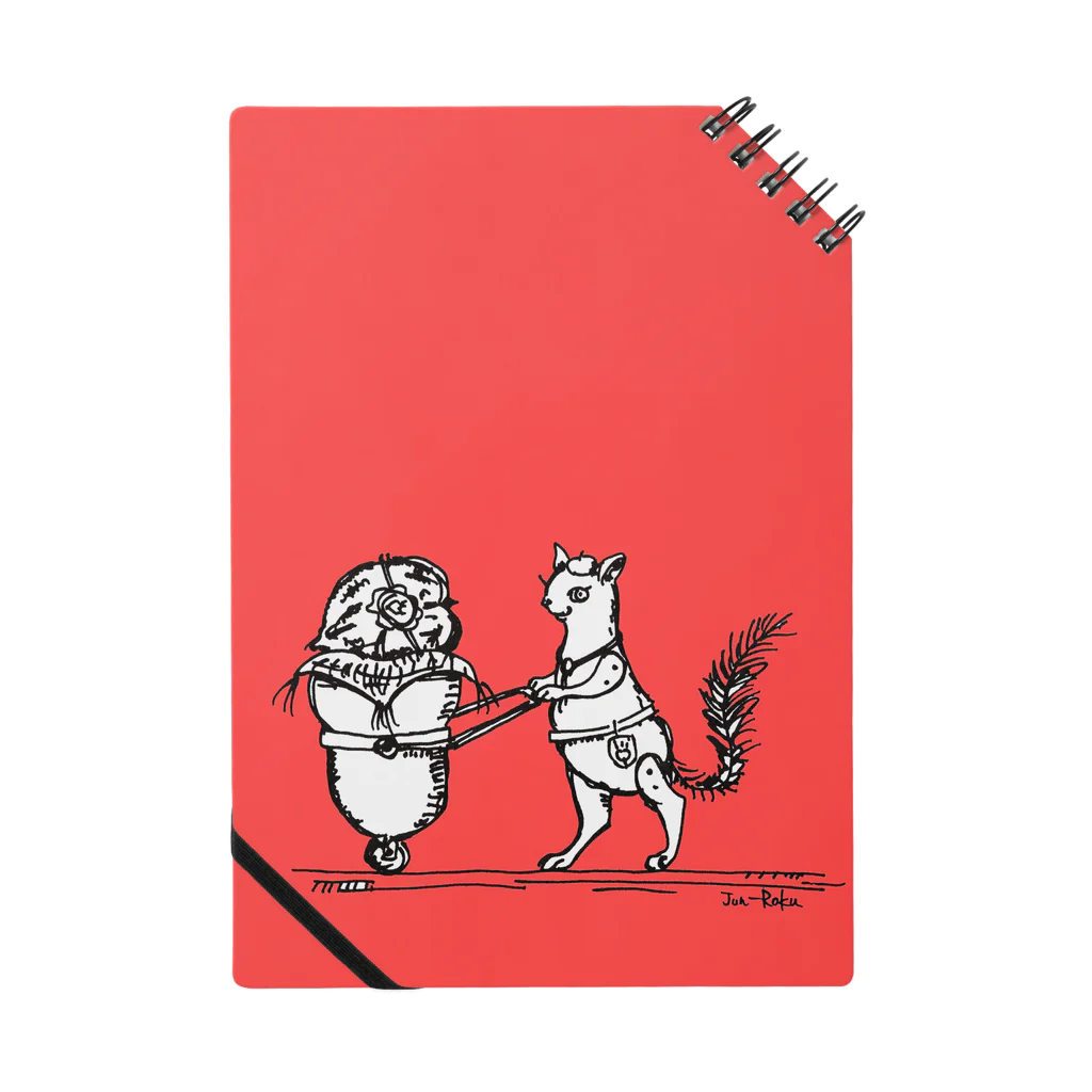 馴鹿 Jun-Rokuの運び屋のリス（red） Notebook