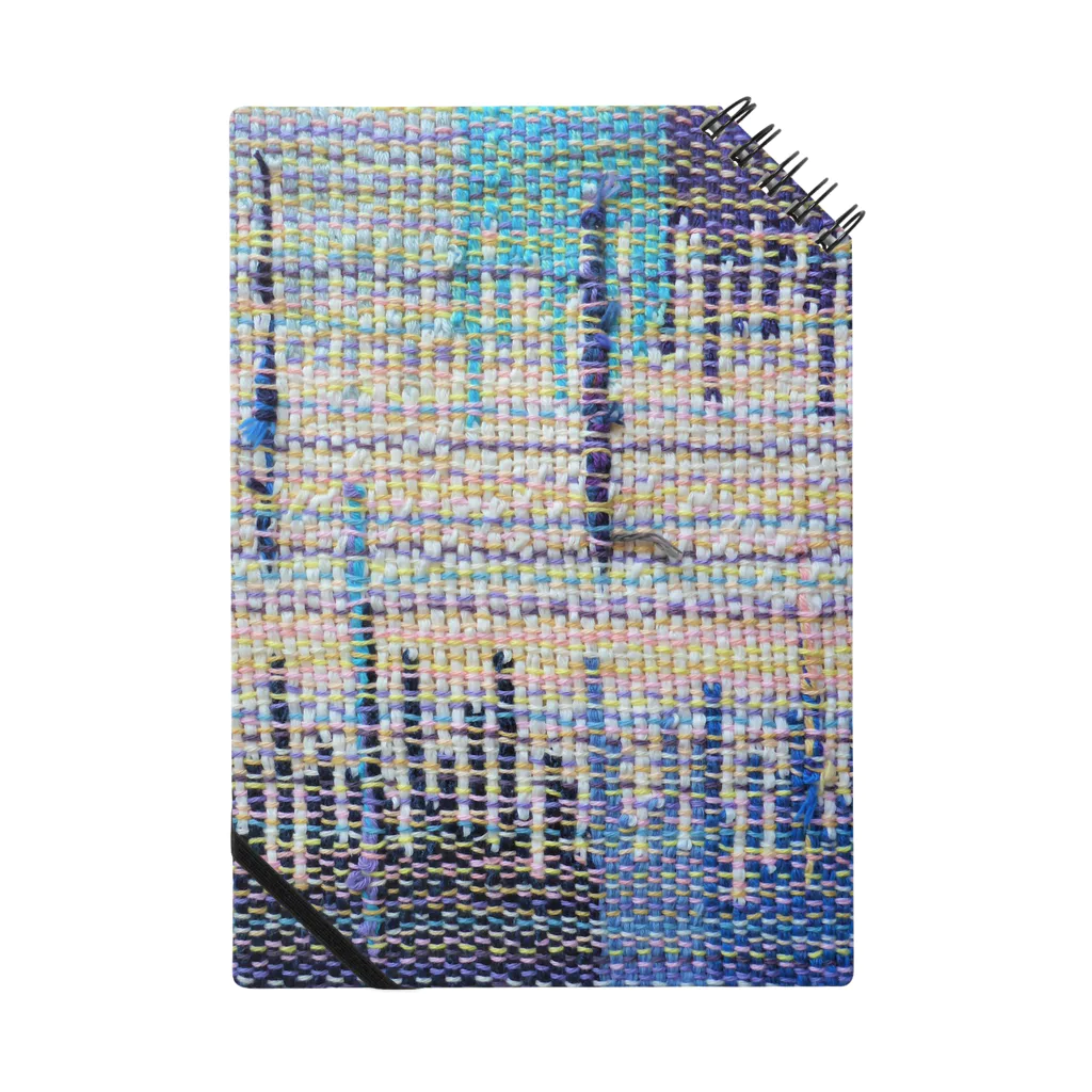 Hana Sungo　はなさんごのHand weaving-blue×3 Notebook