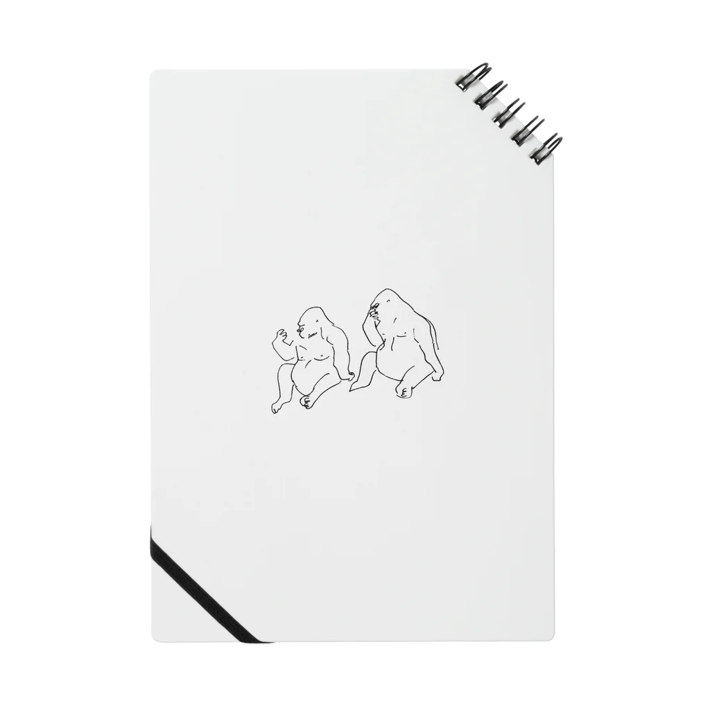 動物えんプールのgorila-1 黒ver. Notebook