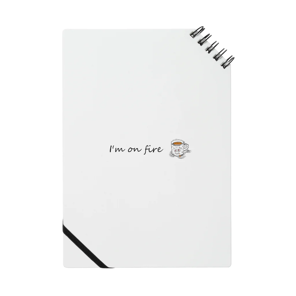 Coffee shop ~I'm on fire ~のコーヒーグッズ Notebook